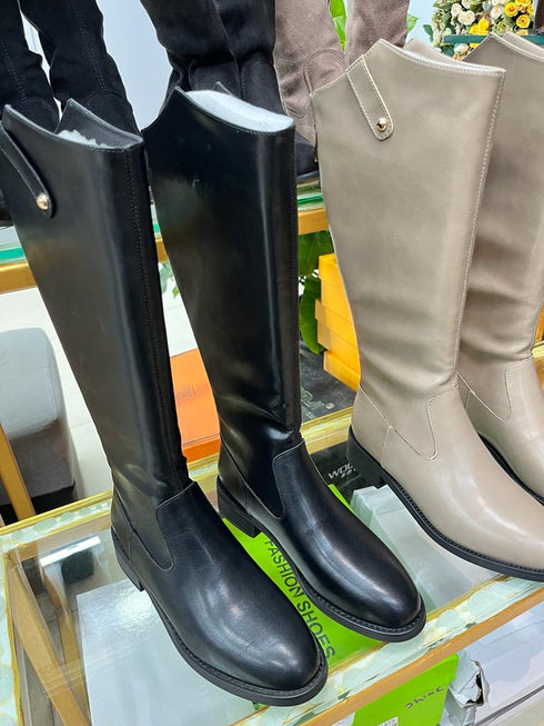 Fashionable Knee High Length Riding Zippers Boots